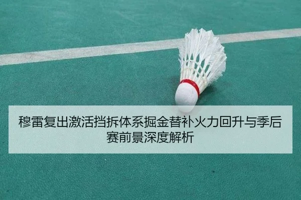 穆雷复出激活挡拆体系掘金替补火力回升与季后赛前景深度解析